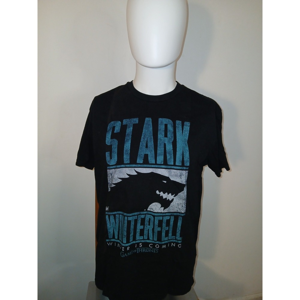 Game of Thrones Stark Winterfell Winter is Coming T-shirt Large